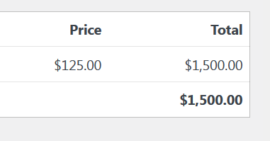 Pricing displayed in USD with the US currency formatting preferences